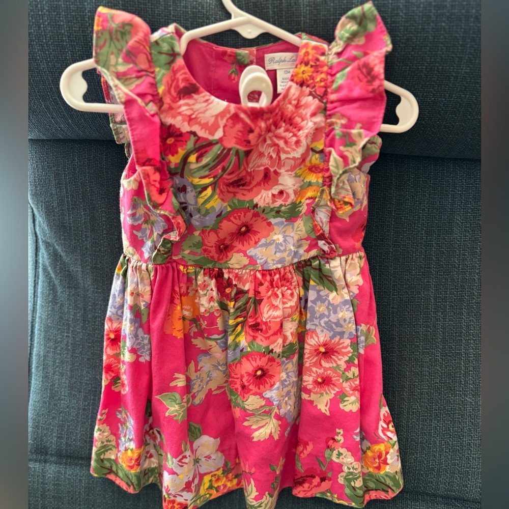 Ralph Lauren floral dress with bloomers, 12 months